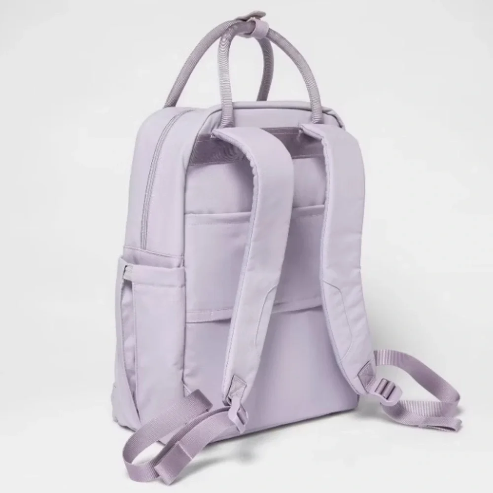 Commuter Travel School Laptop Backpack Lavender NWT - Picture 4 of 14